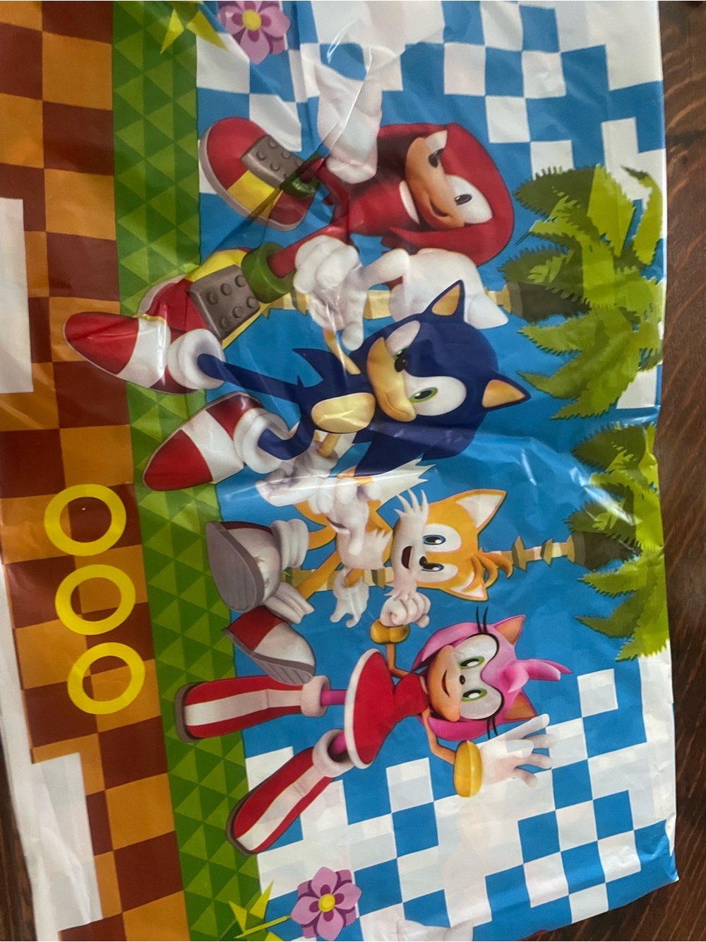 Official Sonic Characters Play Mat — Blue, Red, Yellow, Pink